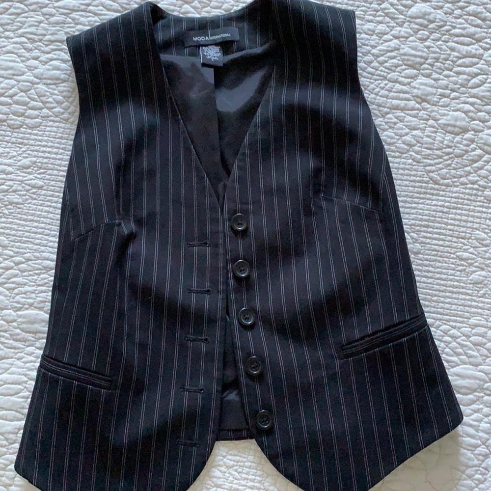Pinstripe vest